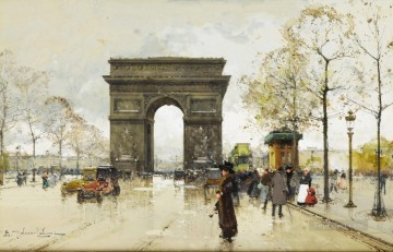 パリ Painting - 凱旋門ウジェーヌ ガリアン パリジャン